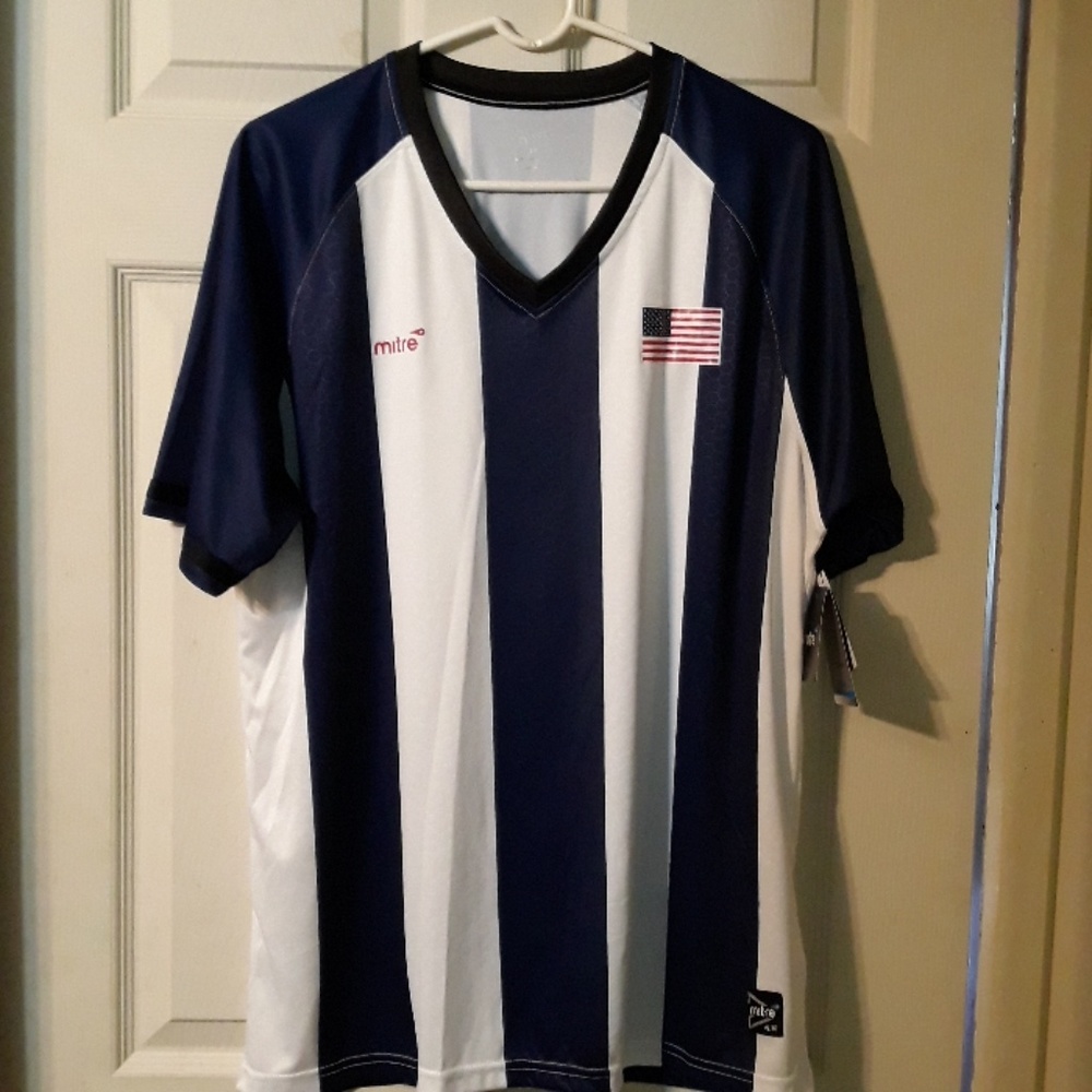 Mitre'  SS soccer shirt.
